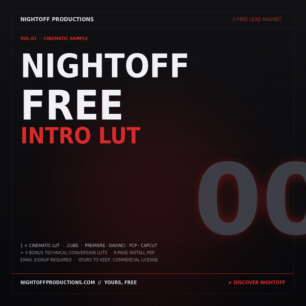 Free Intro LUT — Nightoff Cinematic Sample